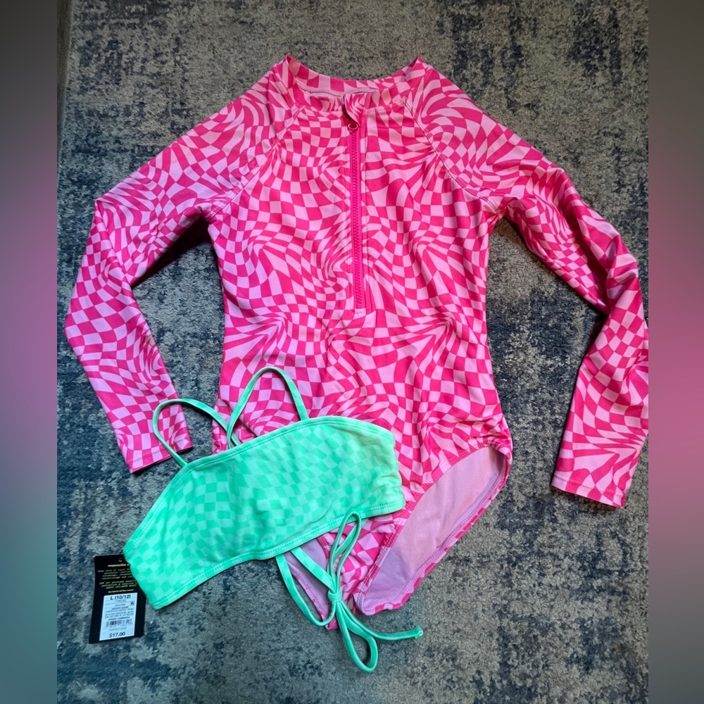 Girls swimsuits size 10/12.